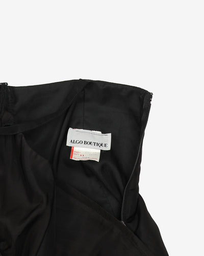 Vintage 90s Black Party Dress - S