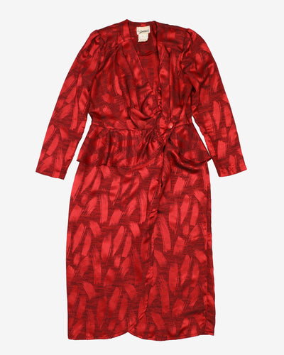 Vintage 90s Red Party Dress - S