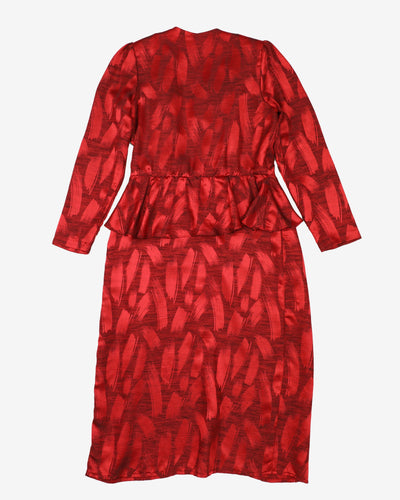 Vintage 90s Red Party Dress - S
