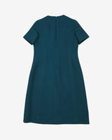1960s Teal Shift Dress - S
