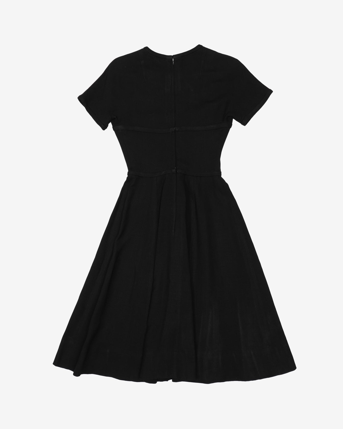 1950s Black Skater Style Evening Dress- XXS