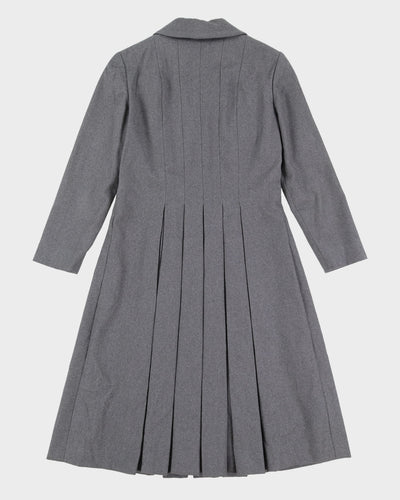 Donald Brooks 5th Avenue Grey Princess Cut Coat-Dress - S