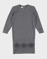 Riccardo Prisco 1960s Grey Wool Midi Dress - S