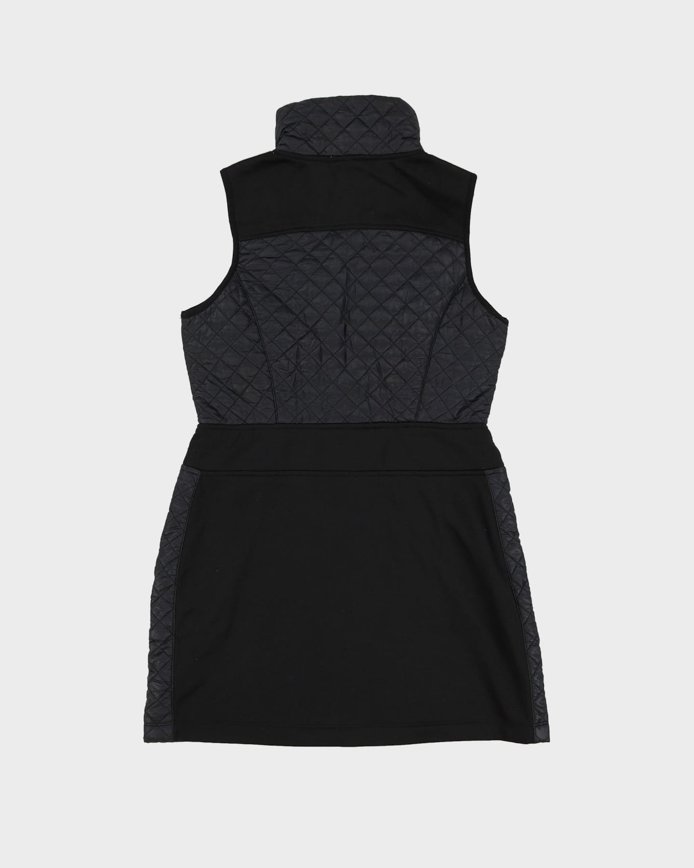 Calvin Klein Black Quilted Sleeveless Sports Dress - S