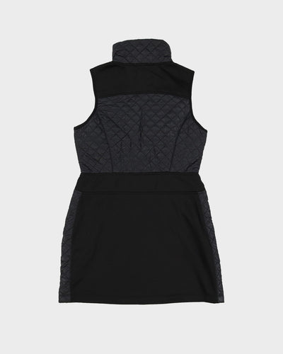 Calvin Klein Black Quilted Sleeveless Sports Dress - S