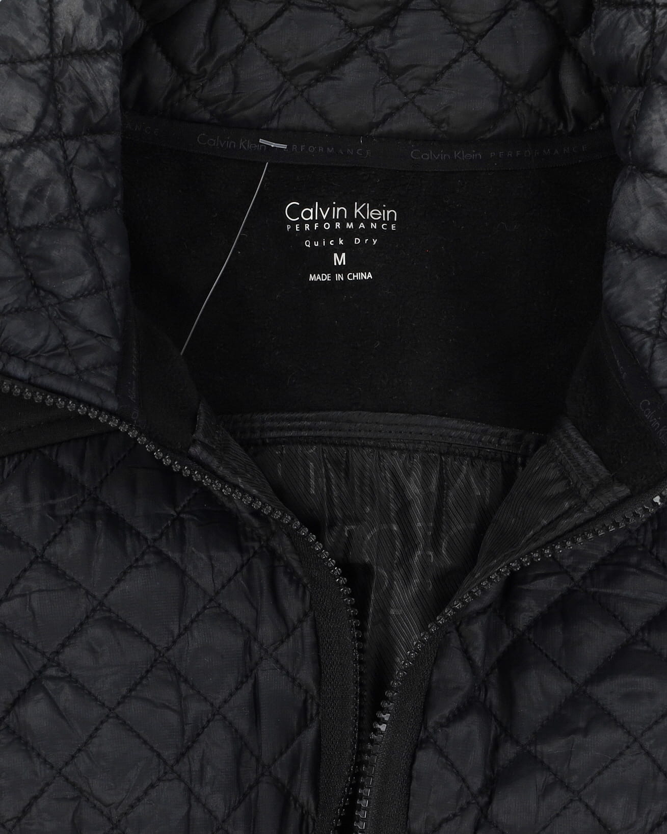 Calvin Klein Black Quilted Sleeveless Sports Dress - S