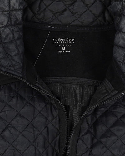 Calvin Klein Black Quilted Sleeveless Sports Dress - S