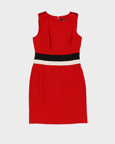 Tommy Hilfiger red Logo Stripe Shift Dress - S
