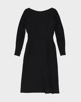 1950s Black Evening Dress - S