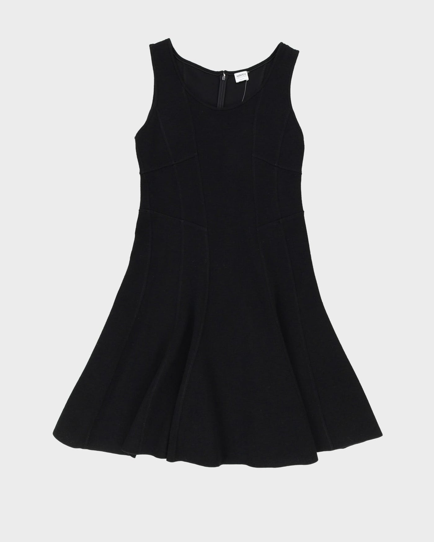 Armani Collezioni Black Wool Dress - S