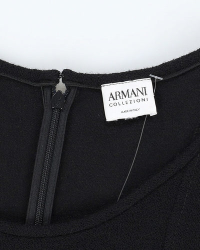 Armani Collezioni Black Wool Dress - S