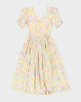 Vintage Laura Ashley Yellow Floral Dress - S