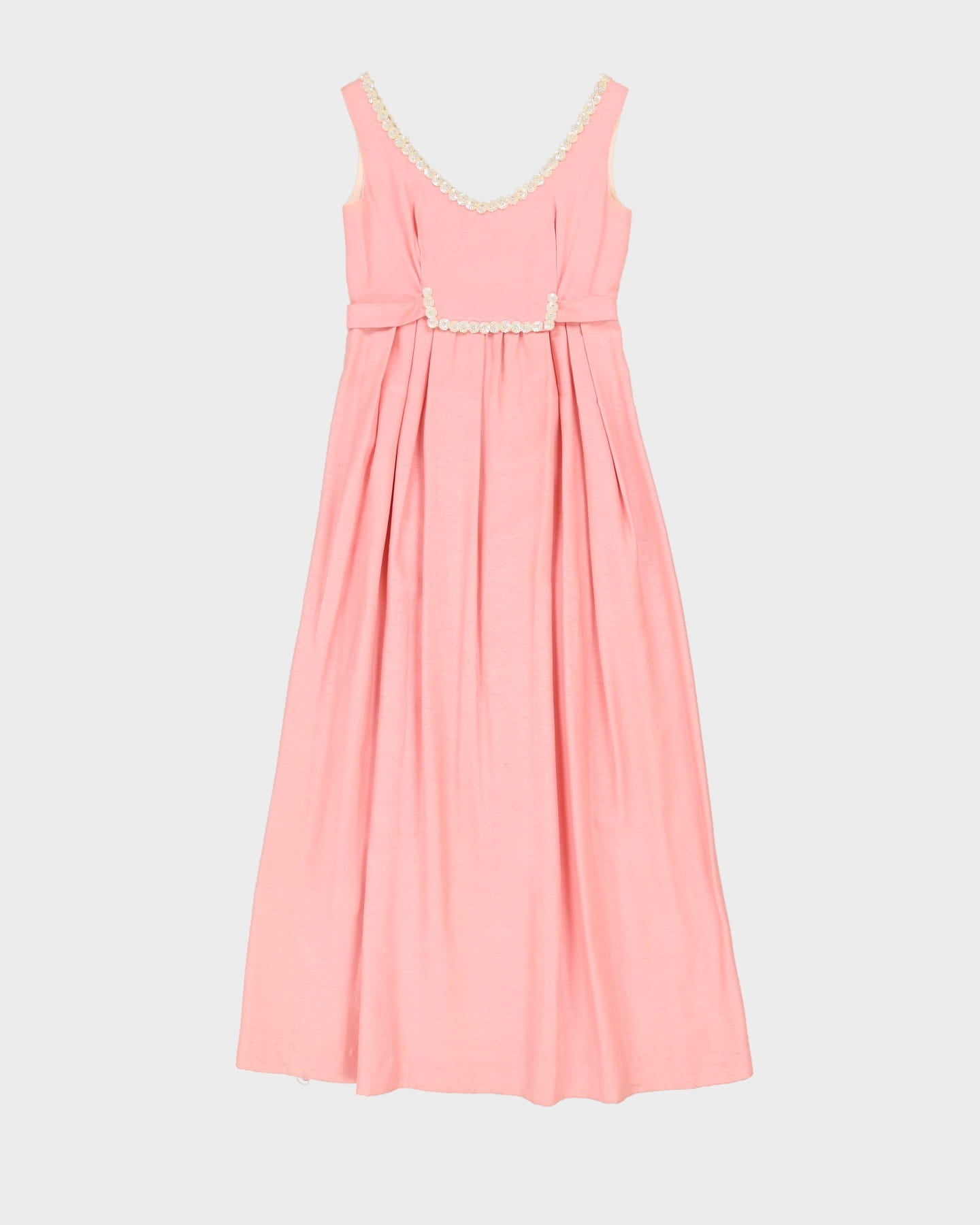 Vintage 1960s Pink Empire Line Cocktail Dress - XXXS