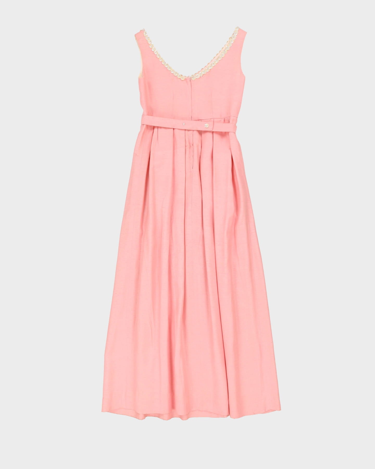 Vintage 1960s Pink Empire Line Cocktail Dress - XXXS