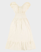Cream Cotton Prairie Dress - S
