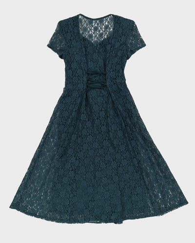 Y2K Green Lace Dress - S / M