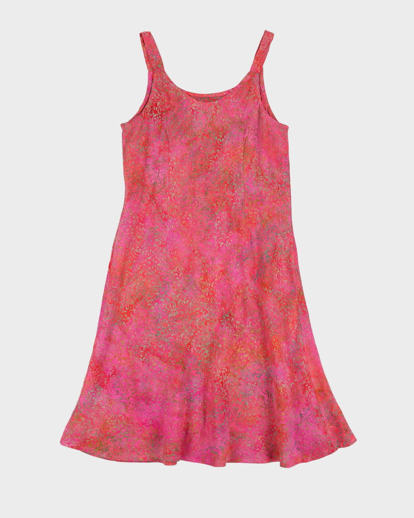 Pink Sleeveless Midi Dress - S