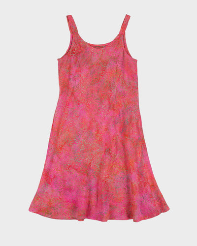 Pink Sleeveless Midi Dress - S