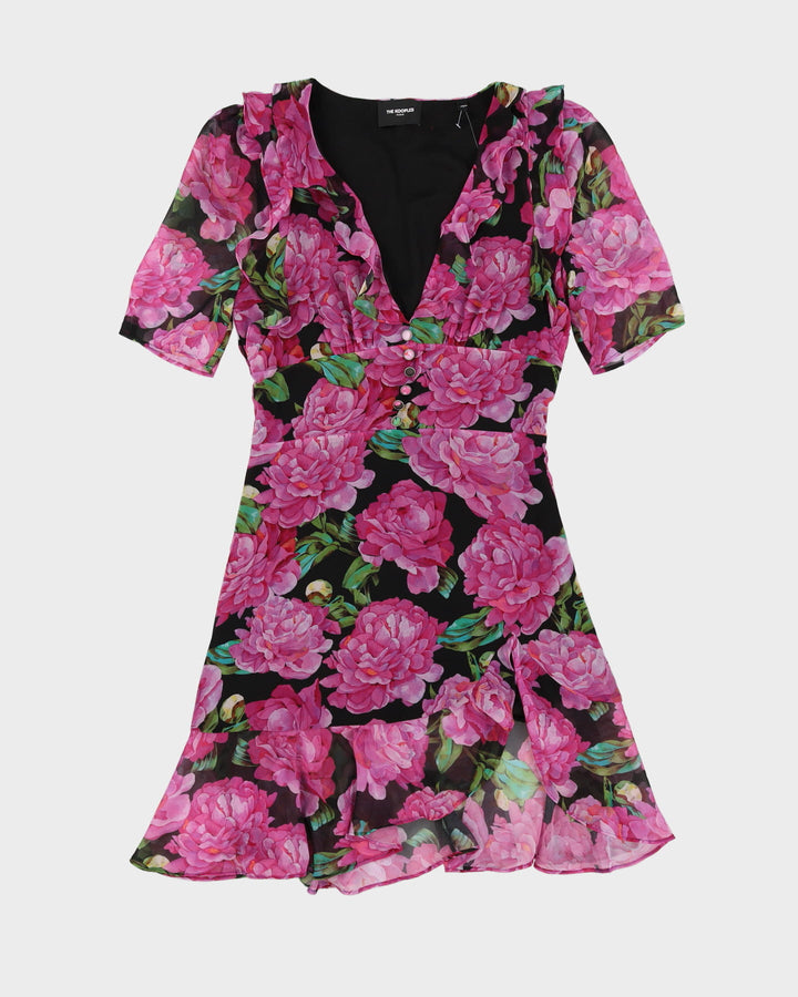 Y2K The Kooples Paris Floral Tea Dress - XS