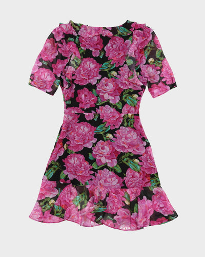 Y2K The Kooples Paris Floral Tea Dress - XS