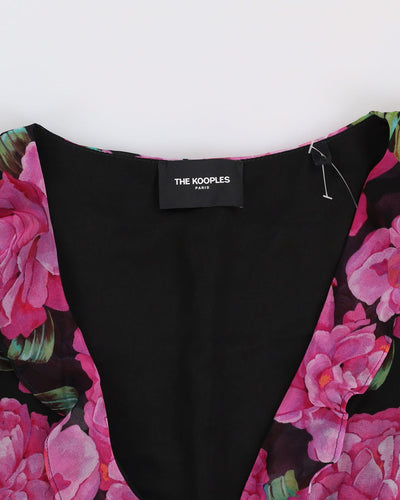 Y2K The Kooples Paris Floral Tea Dress - XS