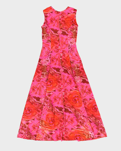 Vintage 1970s Vanity Fair Pink Maxi Dress - S