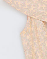 Vintage 1960s Pink Brocade Mermaid Dress - XXS