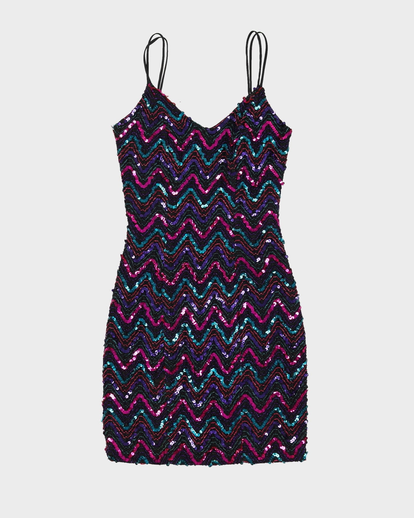 1990s Sequin Detailed Party Dress - XXS