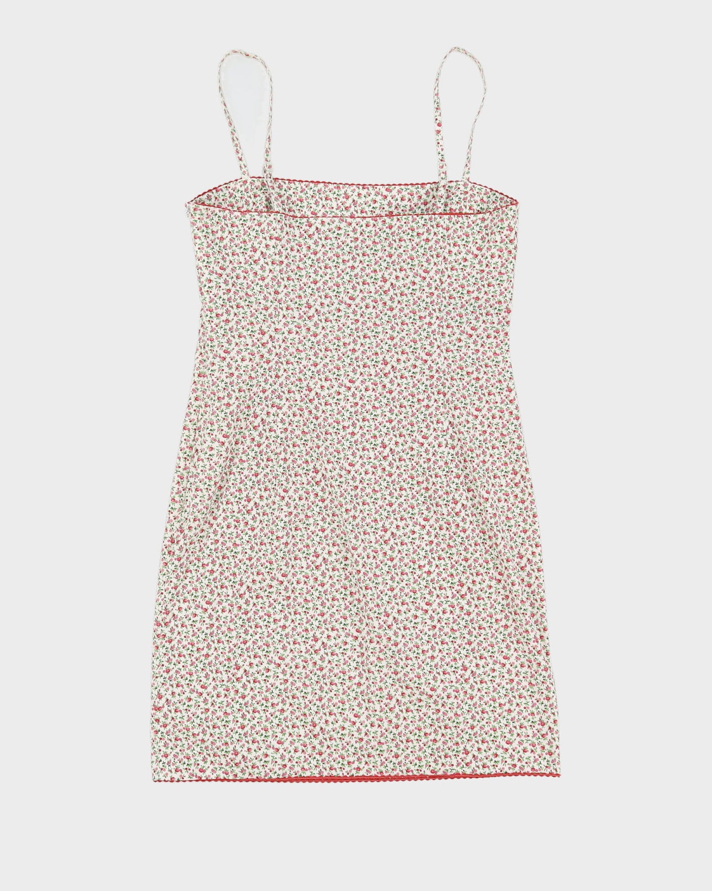 Ralph Lauren White With Pink Floral Dress - S