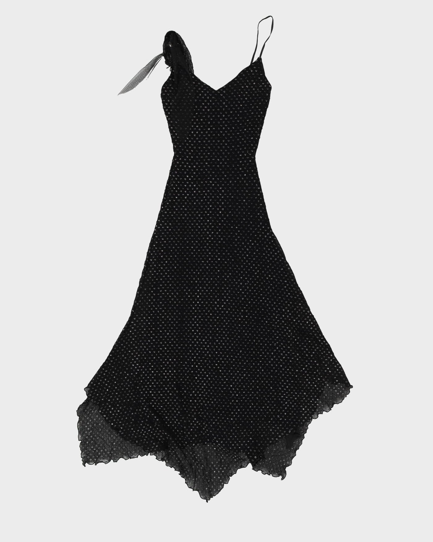 Betsey Johnson Silvery Black Sleeveless Evening Dress - XS / S