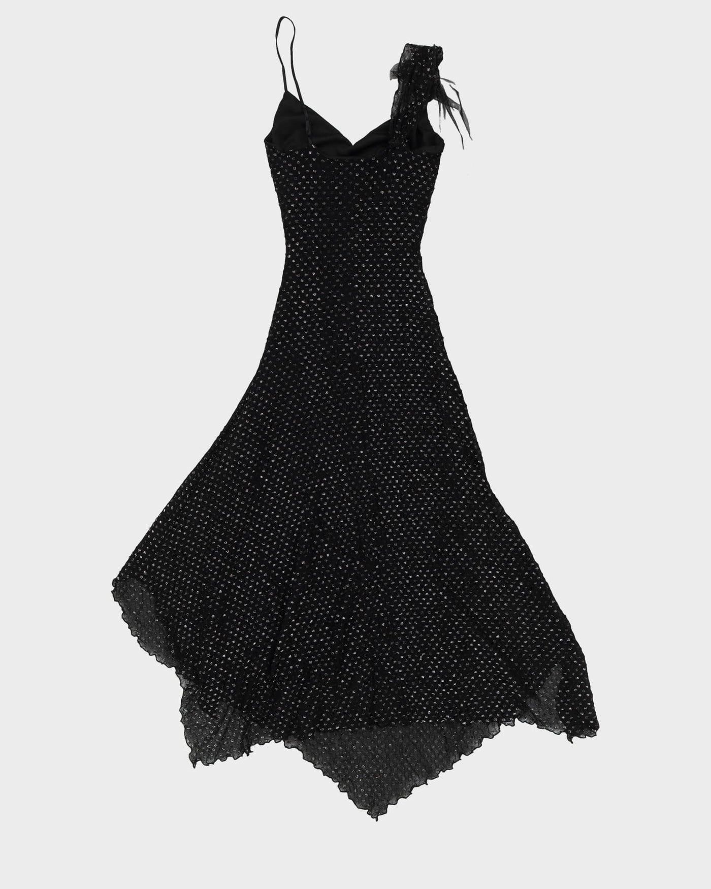 Betsey Johnson Silvery Black Sleeveless Evening Dress - XS / S