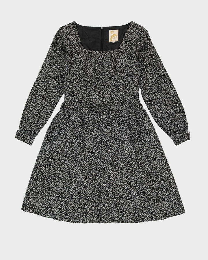 Maria Westerlind Black Floral Midi Dress - XS