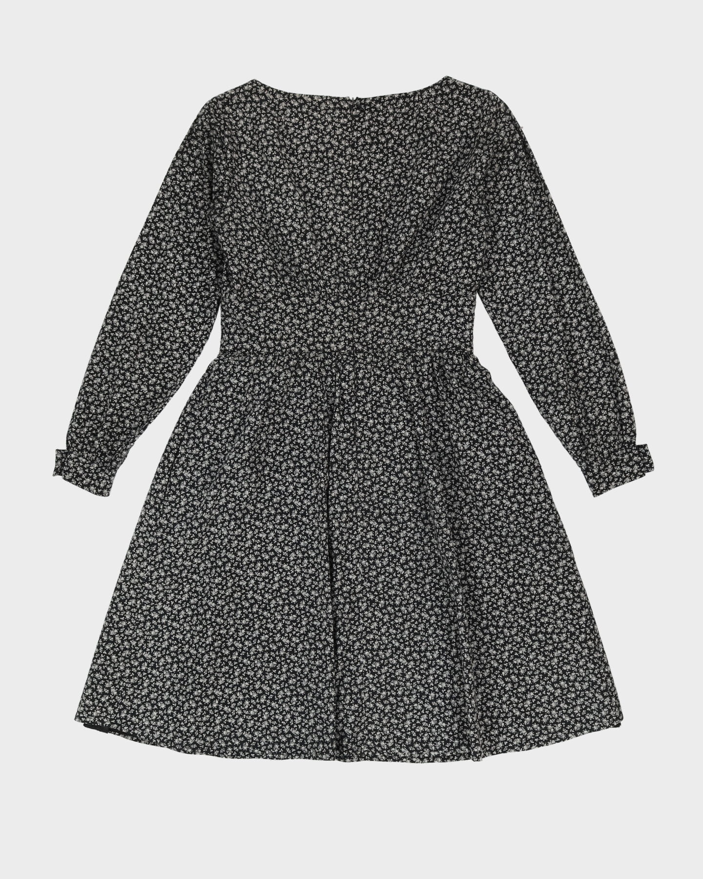 Maria Westerlind Black Floral Midi Dress - XS