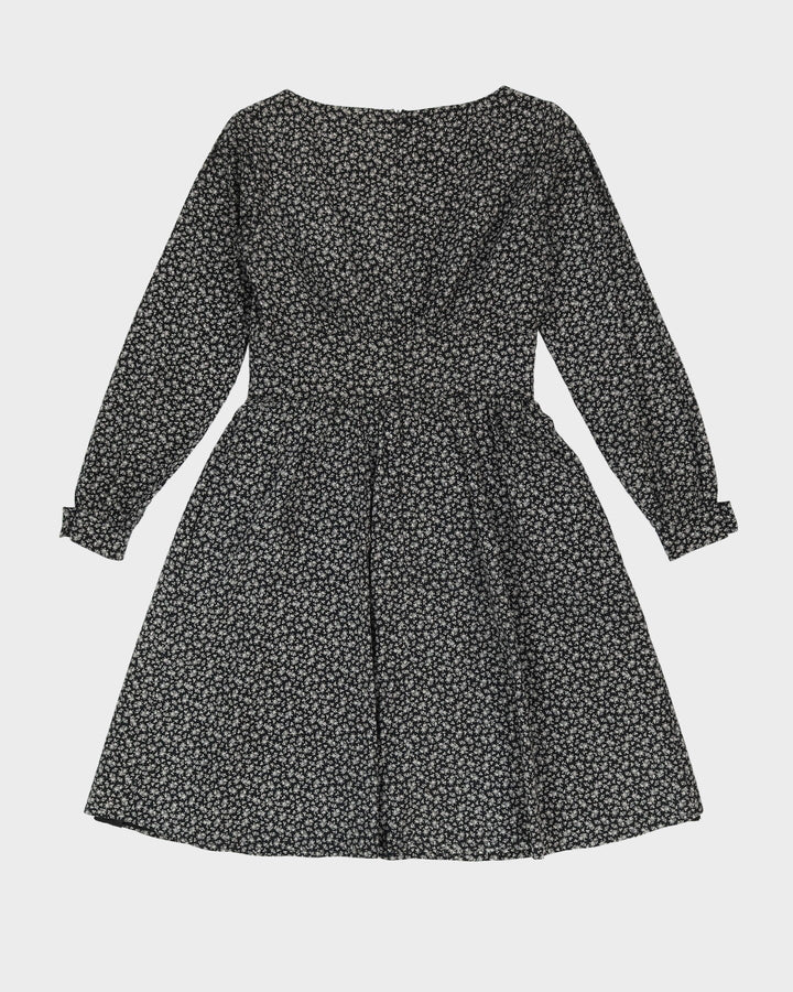 Maria Westerlind Black Floral Midi Dress - XS