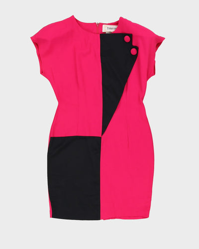 00s Black And Pink Shift Dress - S