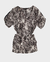 BCBG MaxAzria Grey Animal Print Dress - S