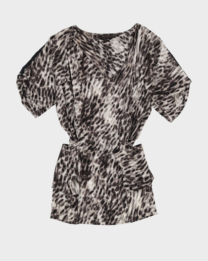 BCBG MaxAzria Grey Animal Print Dress - S