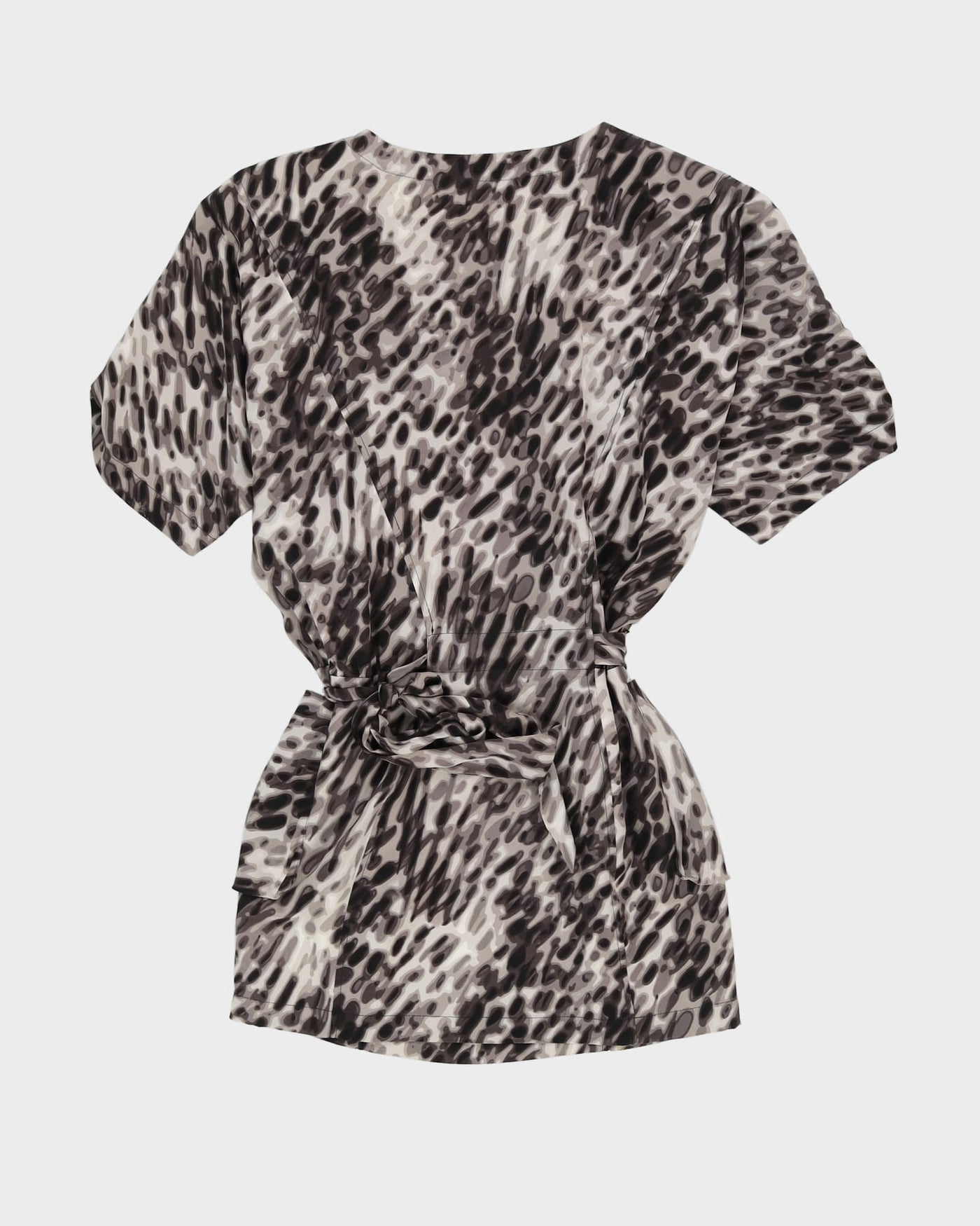 BCBG MaxAzria Grey Animal Print Dress - S