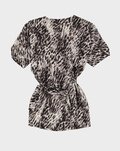 BCBG MaxAzria Grey Animal Print Dress - S