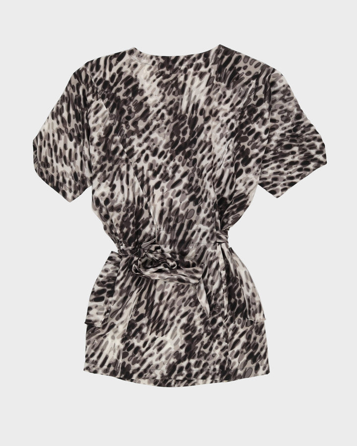 BCBG MaxAzria Grey Animal Print Dress - S