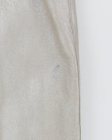 Y2K Silver Grey Leather Dress - S