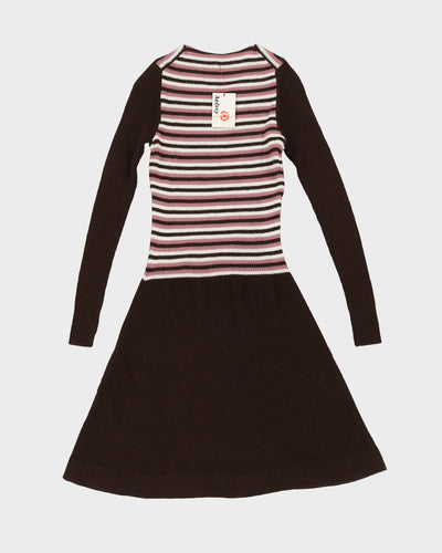 1970s Deadstock Audrey Knitted Dress - XS