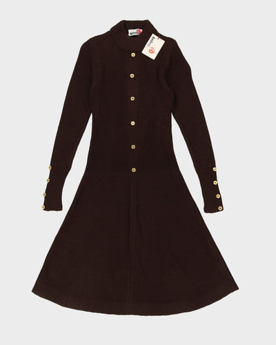 1970s Deadstock Audrey Knitted Dress - XS