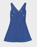 1970s Deadstock Audrey Knitted Dress - S