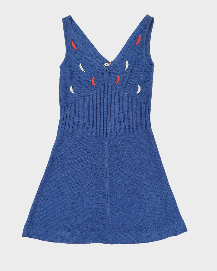 1970s Deadstock Audrey Knitted Dress - S