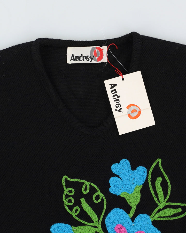 1970s Deadstock Audrey Knitted Dress - S