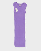 Deadstock Sisley Purple Knitted Dress - XS
