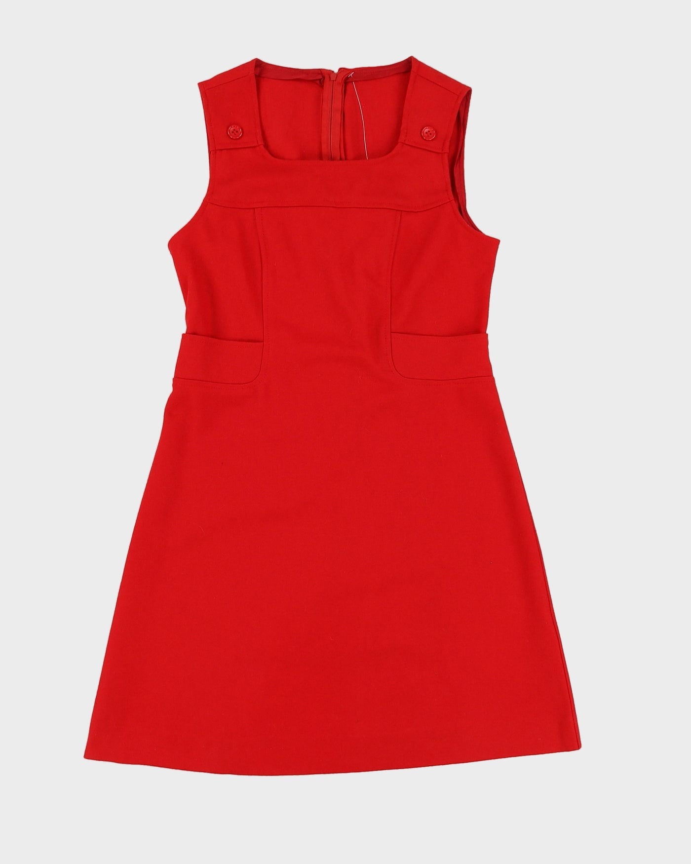 Deadstock Vedette Red Sleeveless Dress - S