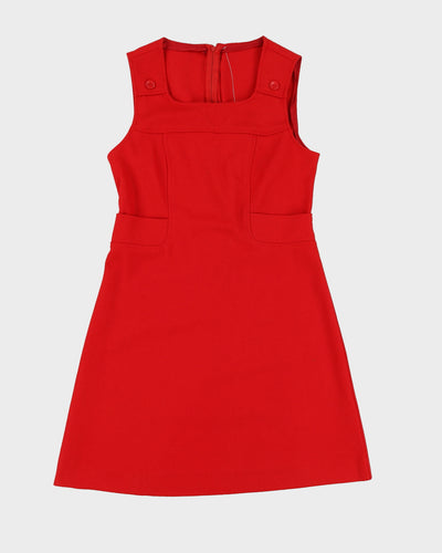 Deadstock Vedette Red Sleeveless Dress - S