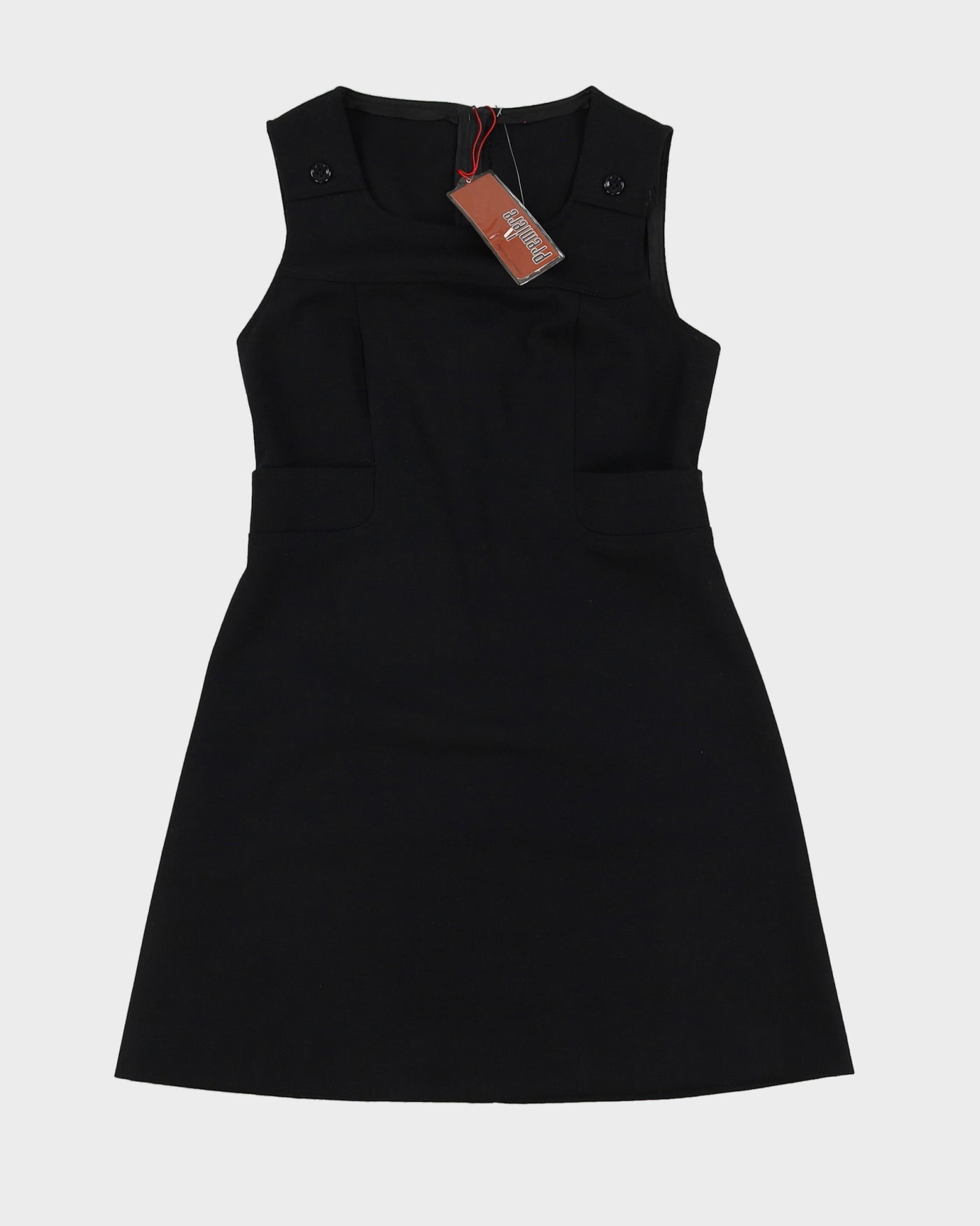Deadstock Premiere Black Sleeveless Dress - S